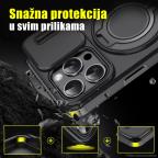 Maska Torbica CamShield Ring stand za iPhone 15 Pro Max 6.7 ljubicasta slika 2