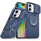 Maska Torbica CamShield Ring stand za iPhone 16 Plus 6.7 plava cena 1000 din slika