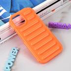 Maska Torbica Color Rib za iPhone 14 6.1 narandzasta slika 5
