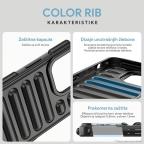 Maska Torbica Color Rib za iPhone 15 Pro Max 6.7 lila slika 2