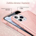 Maska Torbica Crystal Dust za iPhone 14 6.7 Plus roze slika 6