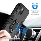Maska Torbica Cube Ring za iPhone 15 6.1 crna slika 4