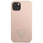Maska Torbica Guess Hc Saffiano PU Triangle za iPhone 14 6.1 pink (GUHCP14SPSATLP) slika 2