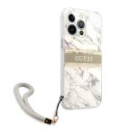 Maska Torbica Guess Marble Strap za iPhone 13 Pro 6.1 siva (GUHCP13LKMABGR) slika 3