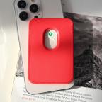 Maska Torbica Leather Magsafe Pocket za iPhone 12 crvena slika 2