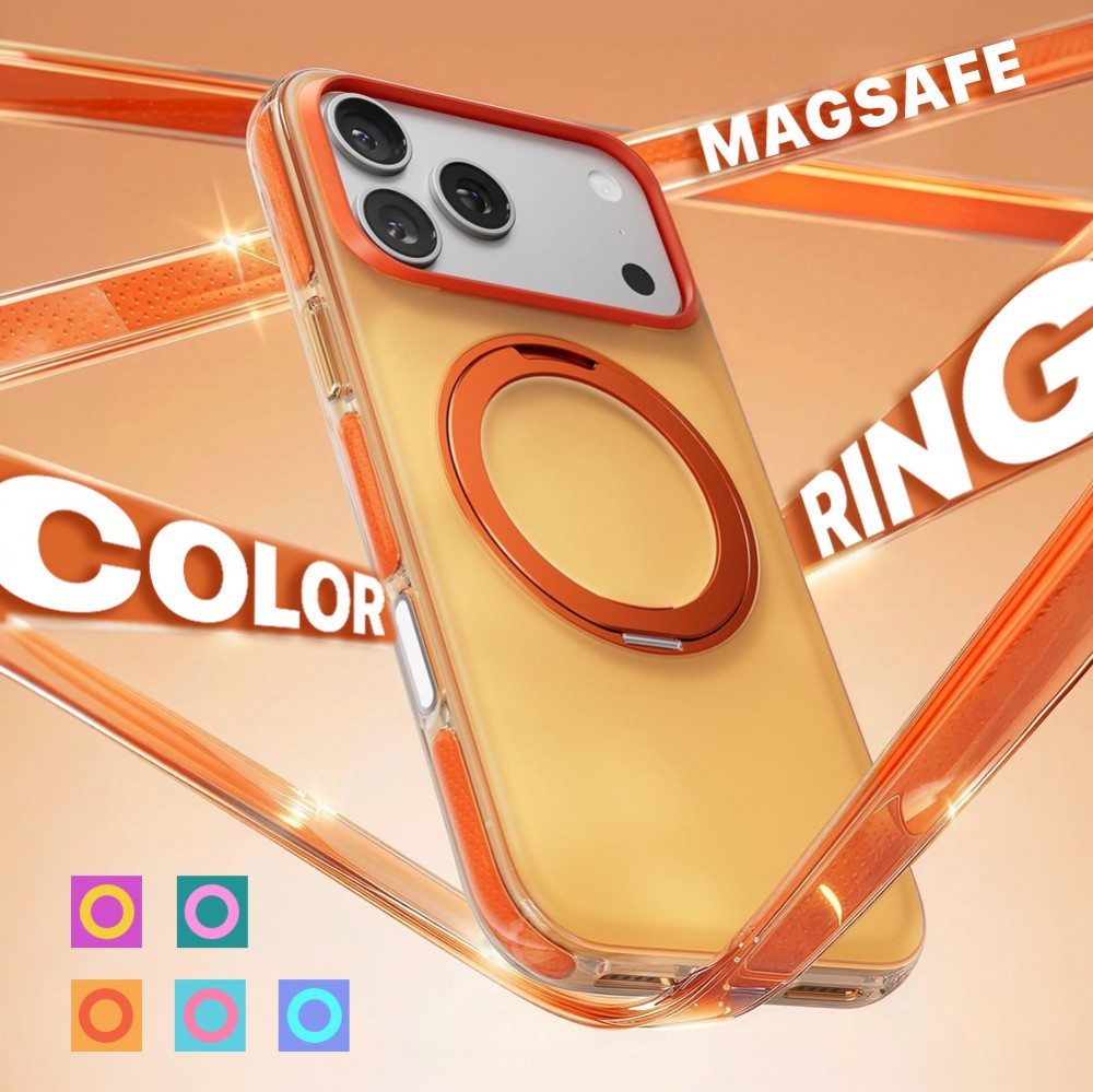 Maska Torbica Magsafe Color Ring za iPhone 17 6.3 ljubicasta cena 3000 din slika