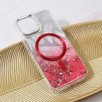 Maska Torbica Magsafe Glitter za iPhone 15 6.1 crvena slika 6