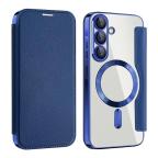Maska Torbica Magsafe Lux Bi Fold za Samsung A366B Galaxy A36 plava slika 7