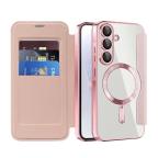Maska Torbica Magsafe Lux Bi Fold za Samsung A366B Galaxy A36 roze slika 8