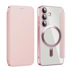 Maska Torbica Magsafe Lux Bi Fold za Samsung S931B Galaxy S25 roze slika 7
