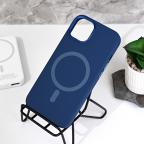 Maska Torbica Magsafe Matte Color iPhone 14 6.1 tamno plava slika 8