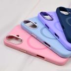 Maska Torbica Magsafe Matte Color iPhone 14 6.1 tamno plava slika 5