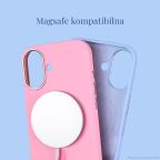 Maska Torbica Magsafe Matte Color iPhone 14 Pro Max 6.7 roze slika 3