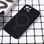 Maska Torbica Magsafe Pure color za iPhone 14 6.1 crna cena 2500 din slika