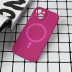 Maska Torbica Magsafe Pure color za iPhone 15 6.1 tamno pink cena 2500 din slika