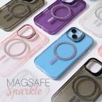 Maska Torbica Magsafe Sparkle za iPhone 15 Pro Max 6.7 crna cena 2500 din slika