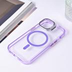 Maska Torbica Magsafe transparent za iPhone 13 6.1 ljubicasta slika 5