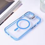 Maska Torbica Magsafe transparent za iPhone 15 6.1 plava slika 5