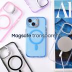 Maska Torbica Magsafe transparent za iPhone 15 Pro Max 6.7 crna cena 2500 din slika