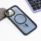 Maska Torbica Magsafe Trendy za iPhone 15 6.1 zelena cena 2500 din slika