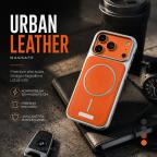 Maska Torbica Magsafe Urban Leather za iPhone 17 Pro Max 6.9 braon slika 2