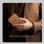 Maska Torbica Nillkin Qin Prop za iPhone 16 6.1 crna slika 5