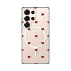 Maska Torbica Print Magsafe za Samsung S938B Galaxy S25 Ultra Red Hearts cena 2500 din slika