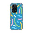 Maska Torbica Silikonska Print za Honor 200 Lite Happy LinesÂ blue cena 1000 din slika