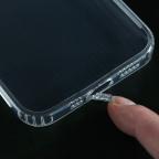 Maska Torbica silikonska Ultra Thin with pluggy za iPhone 15 6.1 transparent slika 2