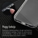 Maska Torbica silikonska Ultra Thin with pluggy za iPhone 17 6.3 transparent slika 2