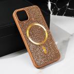 Maska Torbica Magsafe Glam za iPhone 13 6.1 zlatna slika 5
