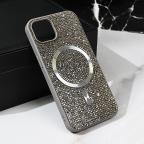 Maska Torbica Magsafe Glam za iPhone 14 6.1 srebrna slika 5