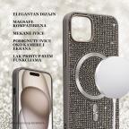 Maska Torbica Magsafe Glam za iPhone 15 Pro Max 6.7 crna slika 3