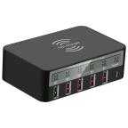 Wireless punjac + 5xUSB + Type C EL01 crni slika 2