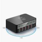 Wireless punjac + 5xUSB + Type C EL01 crni slika 4