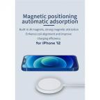 Wireless punjac iPhone 12 magnetic 15W beli slika 3