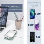 Wireless punjac iPhone 12 magnetic 15W beli slika 4