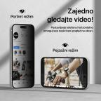 Zastitno staklo Tempered Glass Privacy Teracell Titan 2.5D za iPhone 13 Pro Max/14 Plus 6.7 crni slika 7